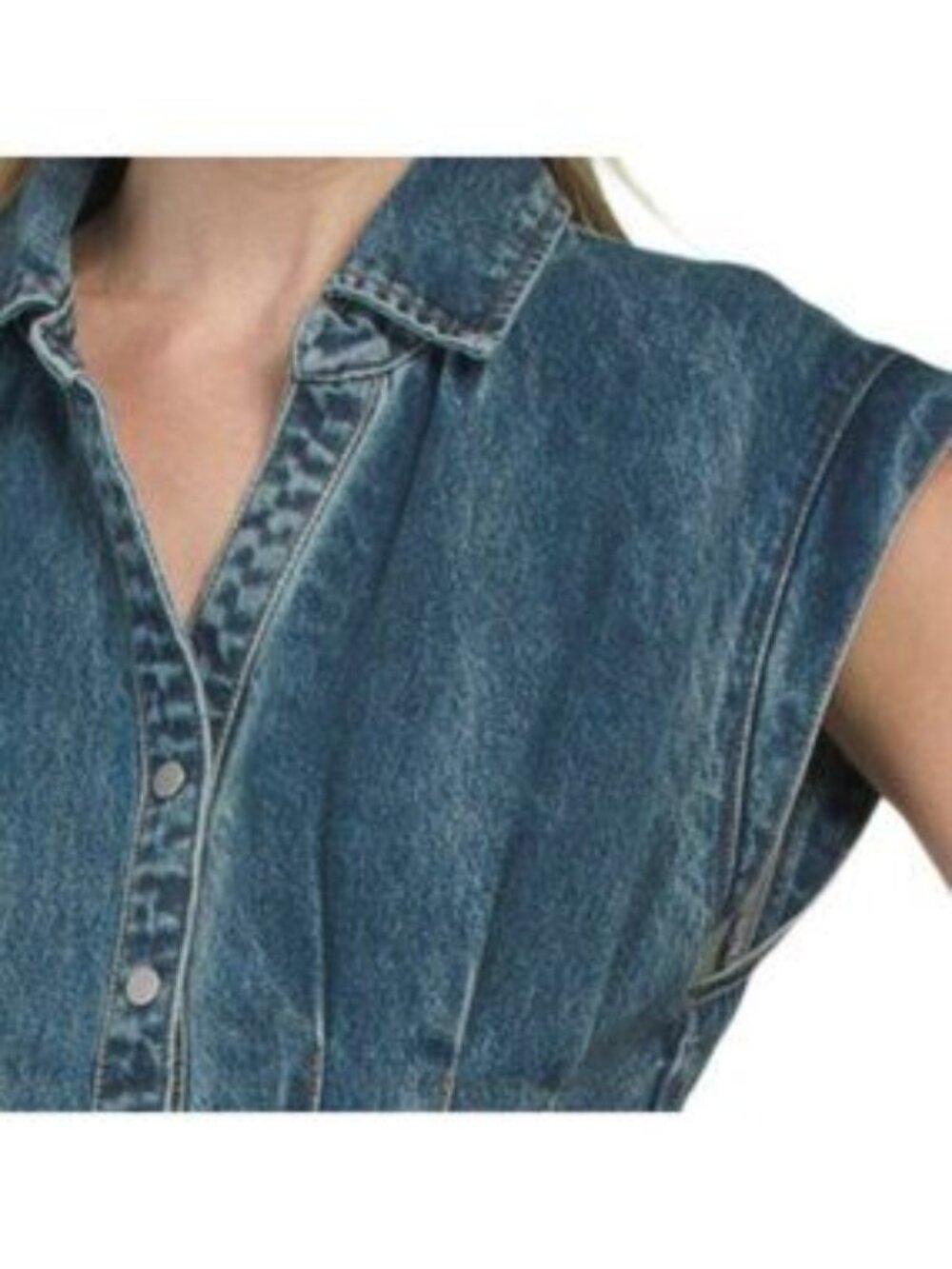 HOUSE OF HARLOW 1960 Edie Denim Dress - Picture 3 of 5